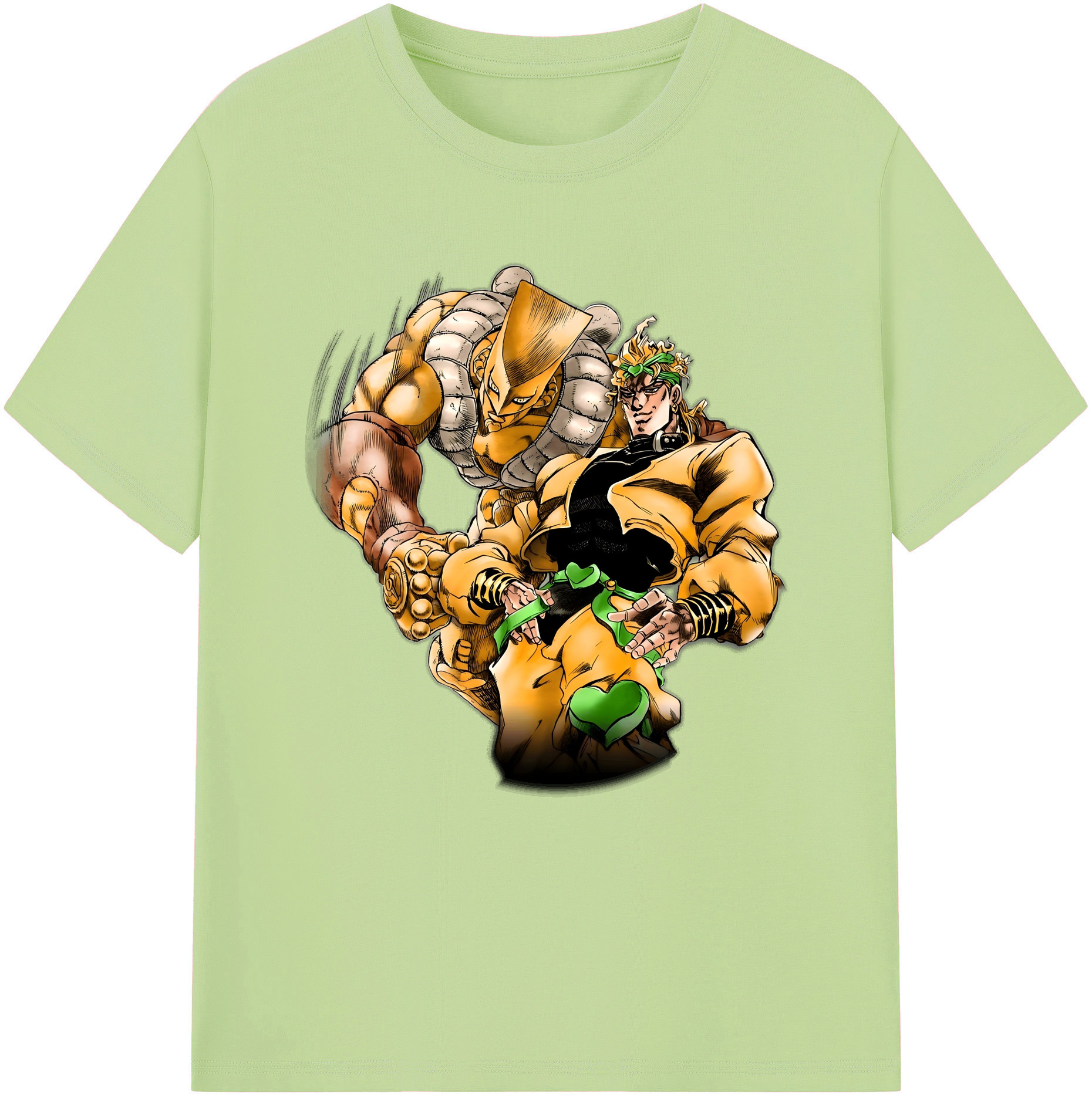 （画像用） ジョジョの奇妙な冒険 ディオ?ブランドー JoJo's Bizarre Adventure Dio Brando 綿100％半袖Tシャツ（フロントプリント）